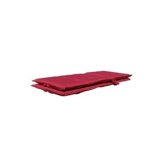 Grasekamp Auflage für Hochlehner rot Polyester-Mischgewebe B/H/L: ca. 53x7x121 cm