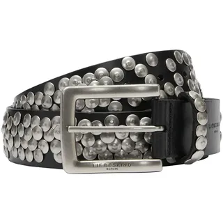 LIEBESKIND Berlin Belt H 38mm 105 STUDDED BELTS Washed Leather black