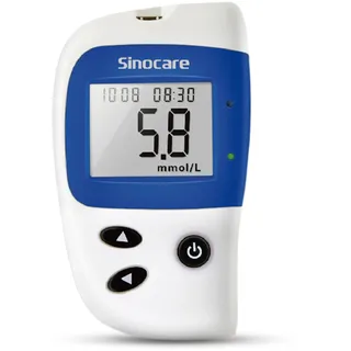 Sinocare Safe Accu 2 Blutzuckermessgerät mit fortschrittlicher Technologie, 200 Speicher zum Erkennen von Wertänderungen