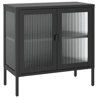 vidaXL Sideboard 70 x 70 x 70 cm Schwarz