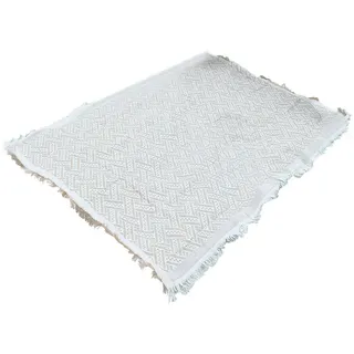 Picknickdecke Aus Baumwolle Mit Fransen, Weich Und Bequem, Schlichtes Design, Ideal Für Camping Und Strand