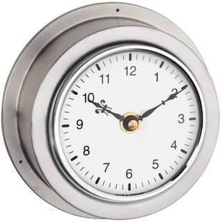 TFA Dostmann Wanduhr Schiffsuhr Maritim TFA 60.3014.54 Edelstahl