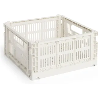 HAY Aufbewahrungskorb Colour Crate Square M 30 x 30 x 30 cm weiß