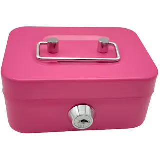 predolo Geldkassette mit Schloss, Sparschwein, Schließfach mit Schlüssel für Klassenzimmerpreise, Erwachsene, ROSA