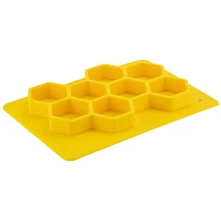 LYSON Teelicht Tealight Hexagon Kerzengießform mit Docht Mit Fuß im Set Form Sechsecke Set Teelichter Bienenwachs, Soja-Wachs, Seifenbasis, kreativer Beton Kerzenherstellung