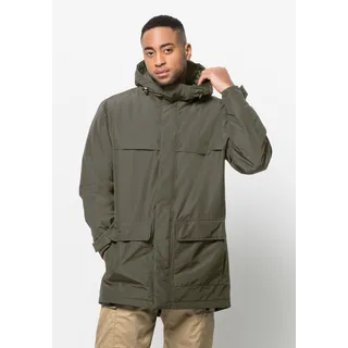 Funktionsparka JACK WOLFSKIN "WINTERLAGER PARKA M" Gr. M (50), grün (dusty, olive) Herren Jacken Parkas