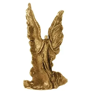 ars liturgica Großer Engel aus Bronze 16 cm - handgefertigte Figur mit ausgebreiteten Flügeln Original von Andrea Zrenner aus Regensburg als Geschenk