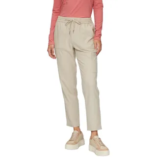 s.Oliver Damen Hose – Relaxed Fit, Tapered Leg, Flanell - 42