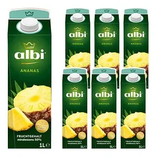 albi® Fruchtnektar Ananas 6x 1,0 l