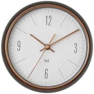TFA Funk Wanduhr 22,3 cm 60.3547.10 grau