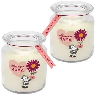 SHEEPWORLD Kerze im Glas Motiv "Mama"