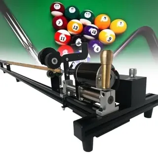 Pool Queue Drehmaschine 7 in 1 Multifunktions Reparaturset für Billard und Snooker Queue Wartung