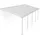 Terrassenüberdachung Olympia 8,5 x 3 m weiß
