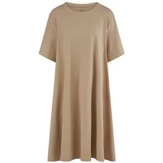 Jersey-Kleid Rundhals-Ausschnitt Emilia Lay braun, 54