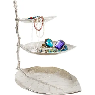 Kare Etagere Leaf 46 x 32 x 45 cm 3-tlg. Silber