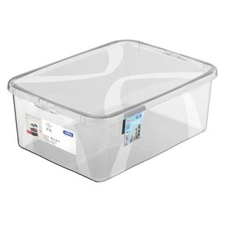 Rotho Aufbewahrungsbox Lona, 10L, mit Deckel, Kunststoff, 36 x 27 x 13cm