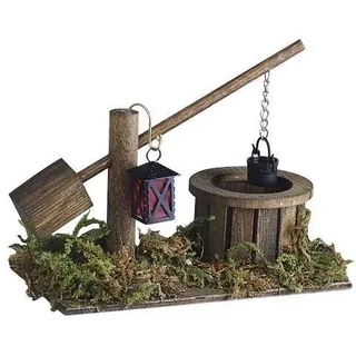 Krippenzubehör Rülke Brunnen beleuchtet m. Laterne für Krippen 10x15 cm