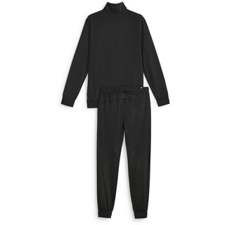 PUMA Herren Trainingsanzug - Poly Suit cl, Tracksuits, Polyester, Logo, einfarbig Schwarz XL