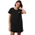 Nightdress Kurzarm Schwarz 36