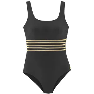 LASCANA Badeanzug Elodie Schwarz/Goldfarben 38 Cup B