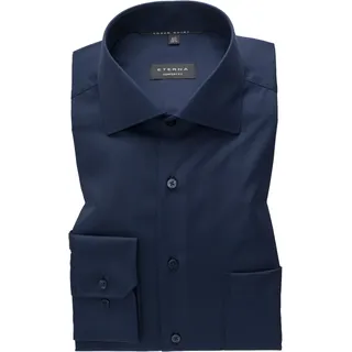 Eterna Langarmhemd Blau 41