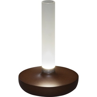 Konstsmide LED-Akku-Vase Biarritz Rostfarben ø 13,5 cm x 20,5 cm