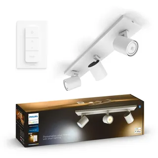 Philips Runner 3er Spot 3-flg. Aluminium, weiß