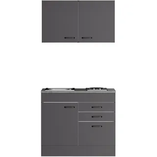 OPTIFIT OPTImulti Pantryküche Elektrokochfeld links Grau