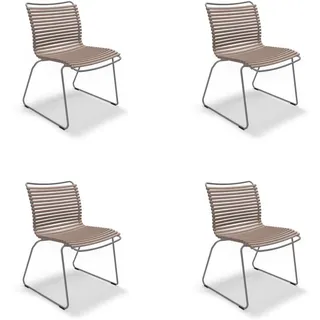 Houe CLICK Dining Chair ohne Armlehnen 4er Set Sand