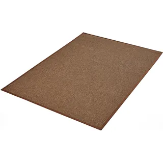 DEKOWE Teppichboden "Naturino Prestige Spezial" Teppiche Flachgewebe, meliert, Sisal Optik, In- und Outdoor geeignet Gr. B/L: 67 cm x 250 cm, 10 mm, 1 St., braun (nuss) Teppichboden
