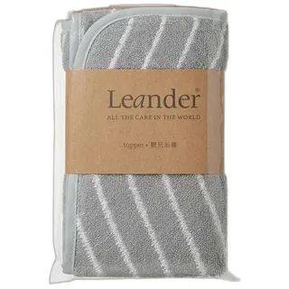 Leander Auflage für Wickelunterlage, woodland Bio-Baumwolle - Cool grey
