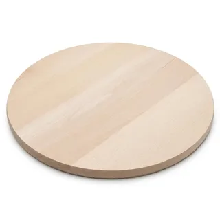 PEEWIT Rundes Holzbrett aus Buche Ø 30 cm – Schneidebrett & Servierbrett für Pizza, Käse, Brot & Snacks – Massivholz Küchenbrett naturbelassen