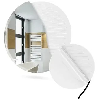 Termofol Heizfolie 230v unter Wandspiegel - Heizmatte Anti-Dampf fur Badezimmer - Badspiegel Heizung Elektrisch - Spiegelheizung Wandheizung Folie - Oval - ⌀ 30 cm((30W)