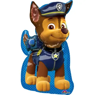 Amscan 3449501 - Super Shape Folienballon Chase, Größe 58 x 78 cm, Volumen 40 Liter, Paw Patrol, Heliumballon