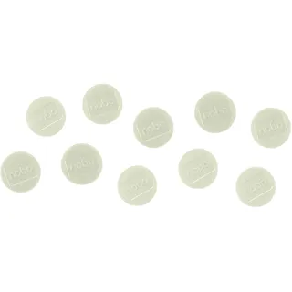 NOBO Magnete für magnetisches Whiteboards, 10 Stück, 38 mm Weiß,