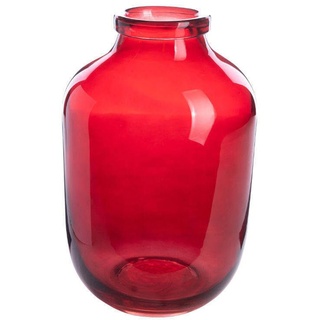 Vase EDGE FAT BOTTLE (DH 16.50x28 cm) DH 16.50x28 cm rot Blumenvase Blumengefäß - rot