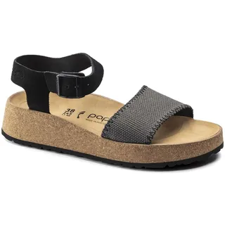 Birkenstock Womens Glenda Sandal Anthracite Canvas 40 N EU Women's 9-9.5 US - 40 EU Schmal