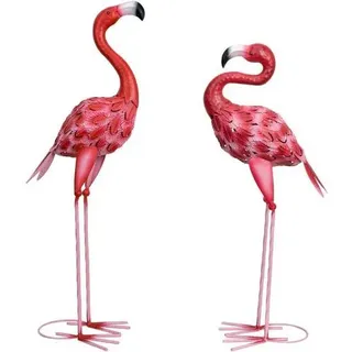 Flamingo Gartenstatuen Skulpturen Metall Dekoration Außenstatue