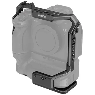 SmallRig 3594 Cage mit VG-C4EM Batteriegriff für Sony Alpha 7S III, 7 IV, 7R IV, 1