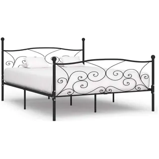 vidaXL Bettgestell 180 x 200 cm Schwarz