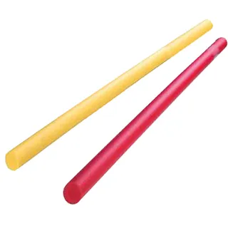 EXPLORER Poolnudel Schwimmnudel 160x7 cm aus PU-Schaum (2 Stück, Rot/Gelb)