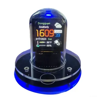 Smart Wifi Network Automatically Updates Digital Computer Nixie Tube Clock WiFi Network Automatic Desktop Decorations, Suitable For Bedroom, Bedside, Desk