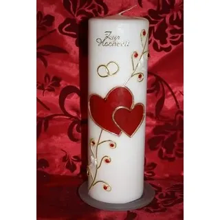 Hochzeitskerze mit Namen & Datum H-60