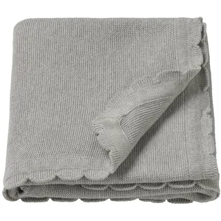 IKEA LEN Babydecke gestrickt/grau