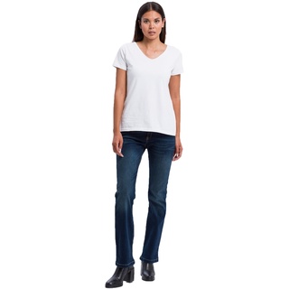 Cross Lauren - Regular-Fit Jeans mit weitem Bein-W29 / L36
