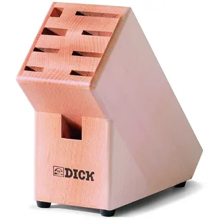 Dick Messerblock Holz ohne Messer Messerhalter unbestückt aus Buchenholz
