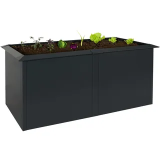 Mendler Hochbeet HWC-N24 78 x 170 x 90 cm Anthrazit
