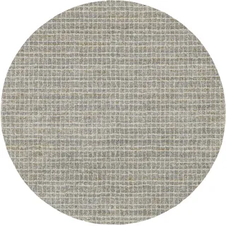 Teppich OCI DIE TEPPICHMARKE "NEW VILLA GEO, auch als Läufer und in Rund", grau (grau, creme), H:20mm Ø:240cm, Polypropylen, Teppiche, Teppich, fein kariertes Design, Wohnzimmer
