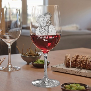 SPIEGELAU Rotweinglas mit Fotogravur/individuell gestalten