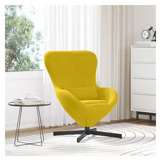 vidaXL Eiersessel Samt 63 x 73 x 90 cm Gelb